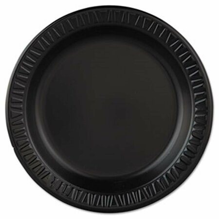 EAT-IN TOOLS Plastic Dinnerware, Plate, 9 dia, Black, 500PK EA1522331